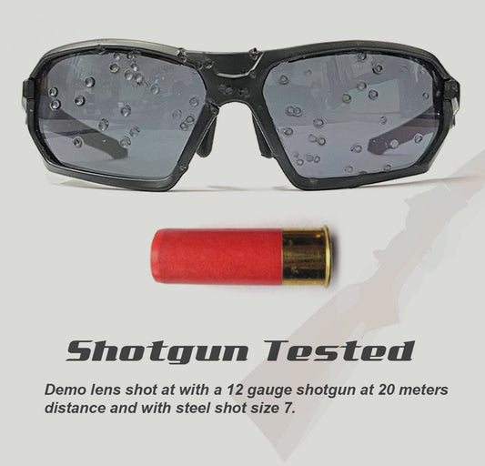 HTS HUNTERSKY Q36 Ballistic Tactical Impact Protection Anti Fog Shooting Glasses Military Grade Airsoft Range