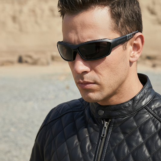 HTS HUNTERSKY J11 Powersports Motorcycle Riding Goggles Sunglasses for Men