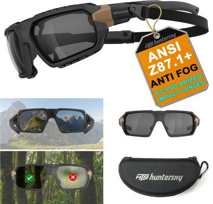 HTS HUNTERSKY Q37 Protective Gear Powersports Motorcycle anti fog Polarized riding Goggles eyewear padded sunglasses