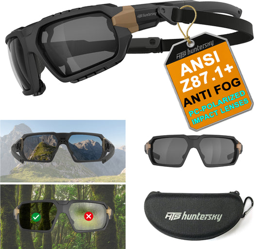 HTS HUNTERSKY Q37 Protective Gear Powersports Motorcycle anti fog Polarized riding Goggles eyewear padded sunglasses