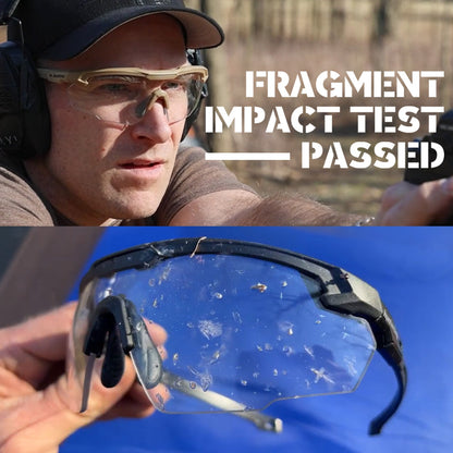 HTS HUNTERSKY S57 Ballistic Tactical Shooting Glasses ANSI Z87+ UV400 Protective Eyewear