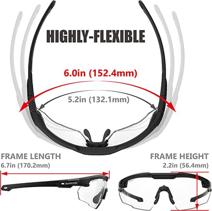 S57 Ballistic Shooting Glasses — 3-Lens Kit