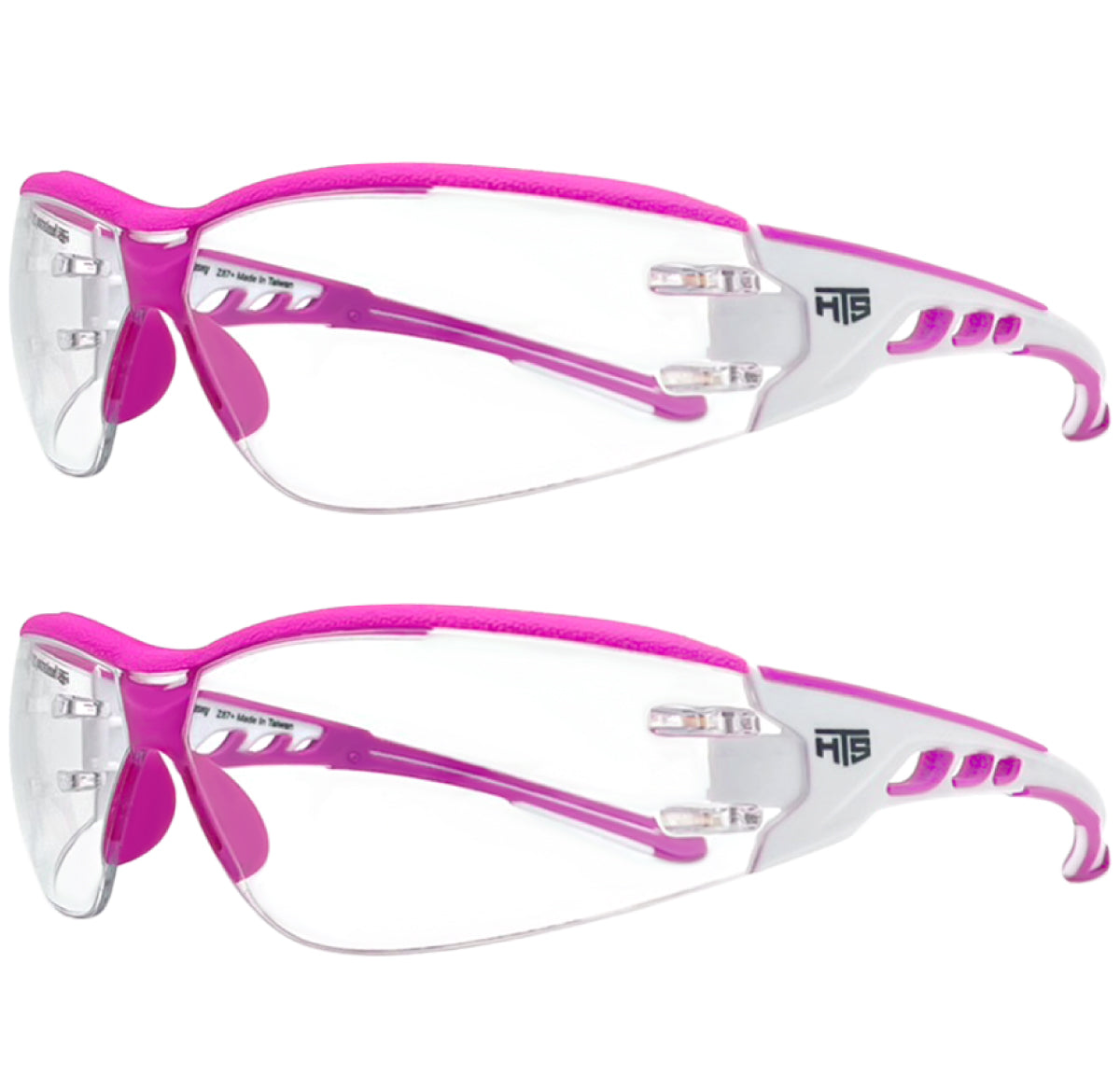 HTS HUNTERSKY E9532 Super Flexible Lightweight Anti Fog Wrap-Around U6 Clear Shooting Safety Glasses with ANSI Z87.1 Scratch Resist