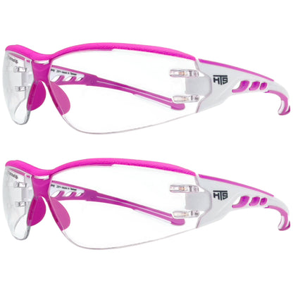 HTS HUNTERSKY E9532 Super Flexible Lightweight Anti Fog Wrap-Around U6 Clear Shooting Safety Glasses with ANSI Z87.1 Scratch Resist