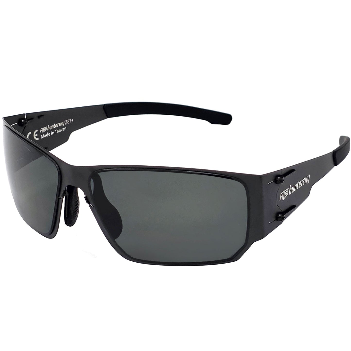 HTS HUNTERSKY M02 0.6 thin Japanese 301 Stainless Steel lightweight MILSPEC 2.5mm Thickness Impact Polarized Anti Fog Glasses