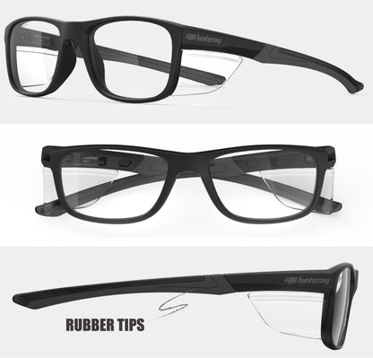HTS HUNTERSKY P11 TR90NZZ Safety Glasses with Side Shield Small Size Women Men ANSI Z87 Anti Fog Scratch Resistant Lab Pickleball