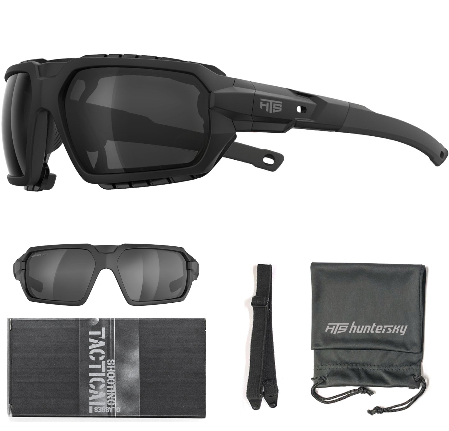 HTS HUNTERSKY Q37 Protective Powersports Motorcycle Anti Fog Riding Goggles Eyewear Padded Sunglasses Windproof
