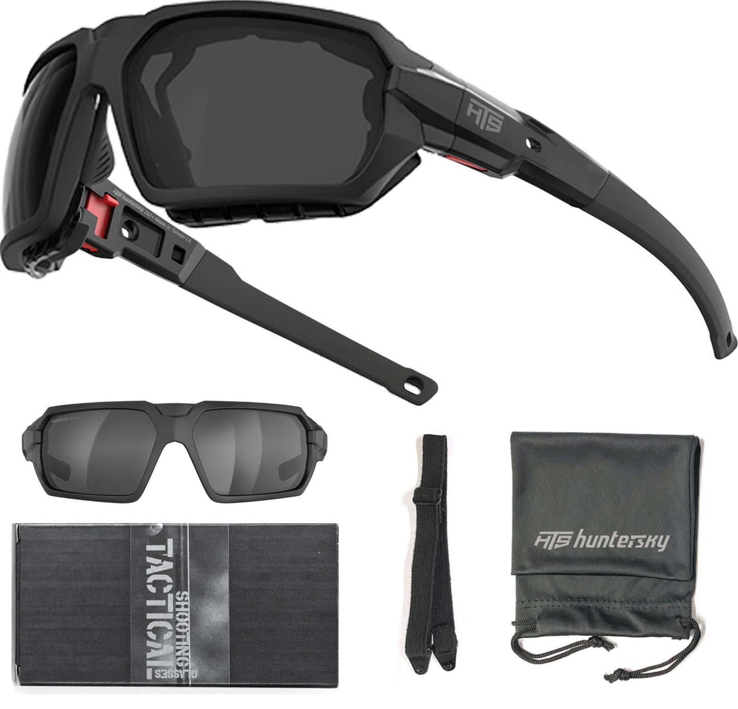 HTS HUNTERSKY Q37 Protective Powersports Motorcycle Anti Fog Riding Goggles Eyewear Padded Sunglasses Windproof
