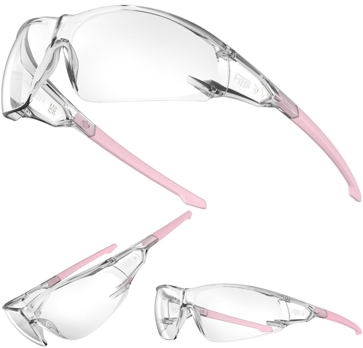HTS HUNTERSKY S239 2 pack ANSI Z87.1 Anti-Fog Clear Safety Glasses Pickleball Youth Baseball Lab Chemistry Goggles Scratch Resistant