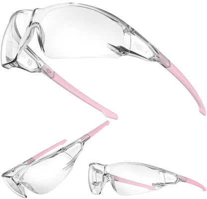 HTS HUNTERSKY S239 2 pack ANSI Z87.1 Anti-Fog Clear Safety Glasses Pickleball Youth Baseball Lab Chemistry Goggles Scratch Resistant