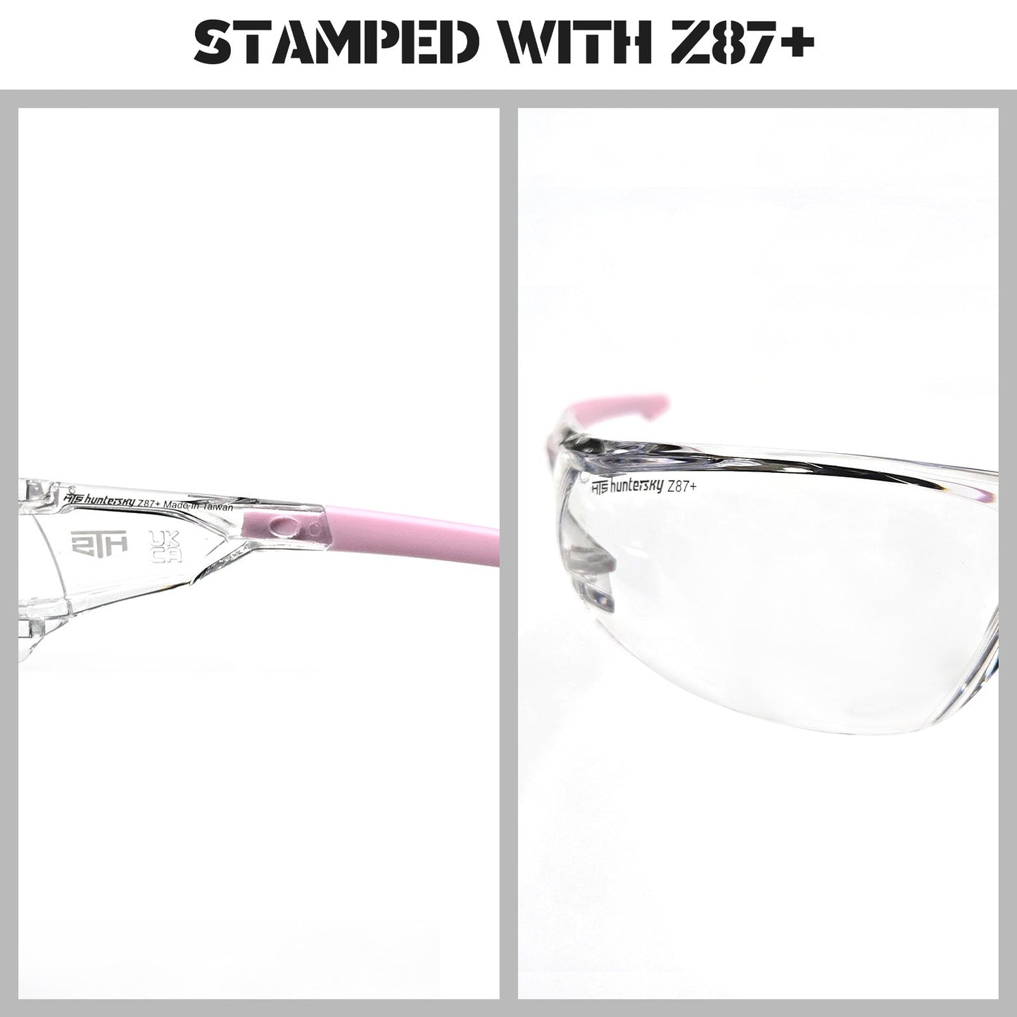 HTS HUNTERSKY S239 2 pack ANSI Z87.1 Anti-Fog Clear Safety Glasses Pickleball Youth Baseball Lab Chemistry Goggles Scratch Resistant