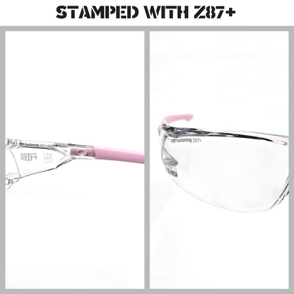 HTS HUNTERSKY S239 2 pack ANSI Z87.1 Anti-Fog Clear Safety Glasses Pickleball Youth Baseball Lab Chemistry Goggles Scratch Resistant