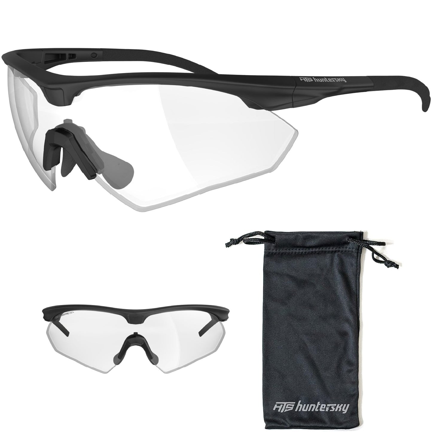 HTS HUNTERSKY S53 anti fog Tactical Shooting Range Safety Glasses Ballistic eye protection Hunting Airsoft Riding Pickleball