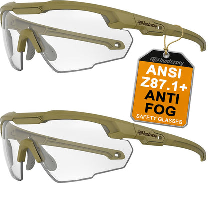 HTS HUNTERSKY S57 Ballistic Tactical Shooting Glasses ANSI Z87+ UV400 Protective Eyewear