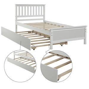 T0202W | Twin Sleigh Bed with Trundle